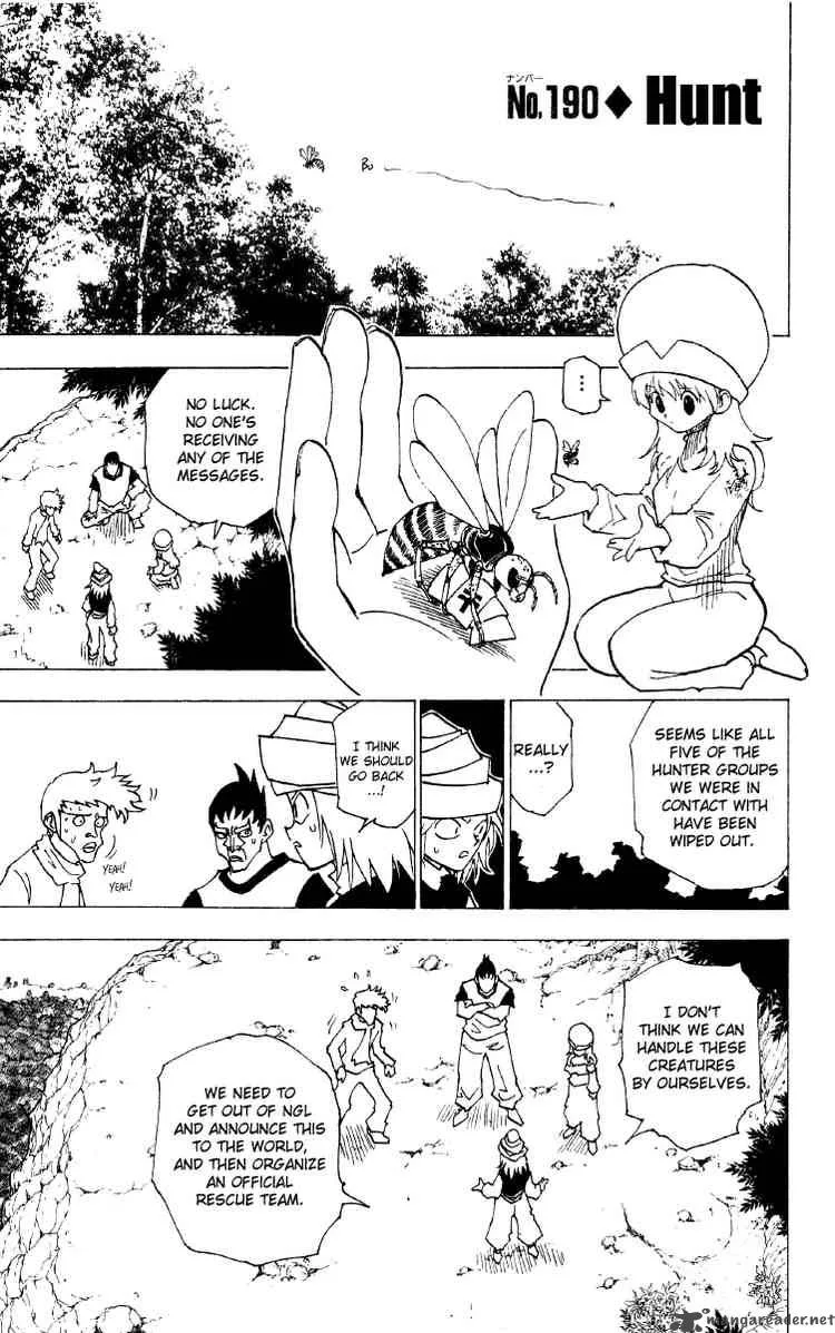 Hunter X Hunter Chapter 190 page 1