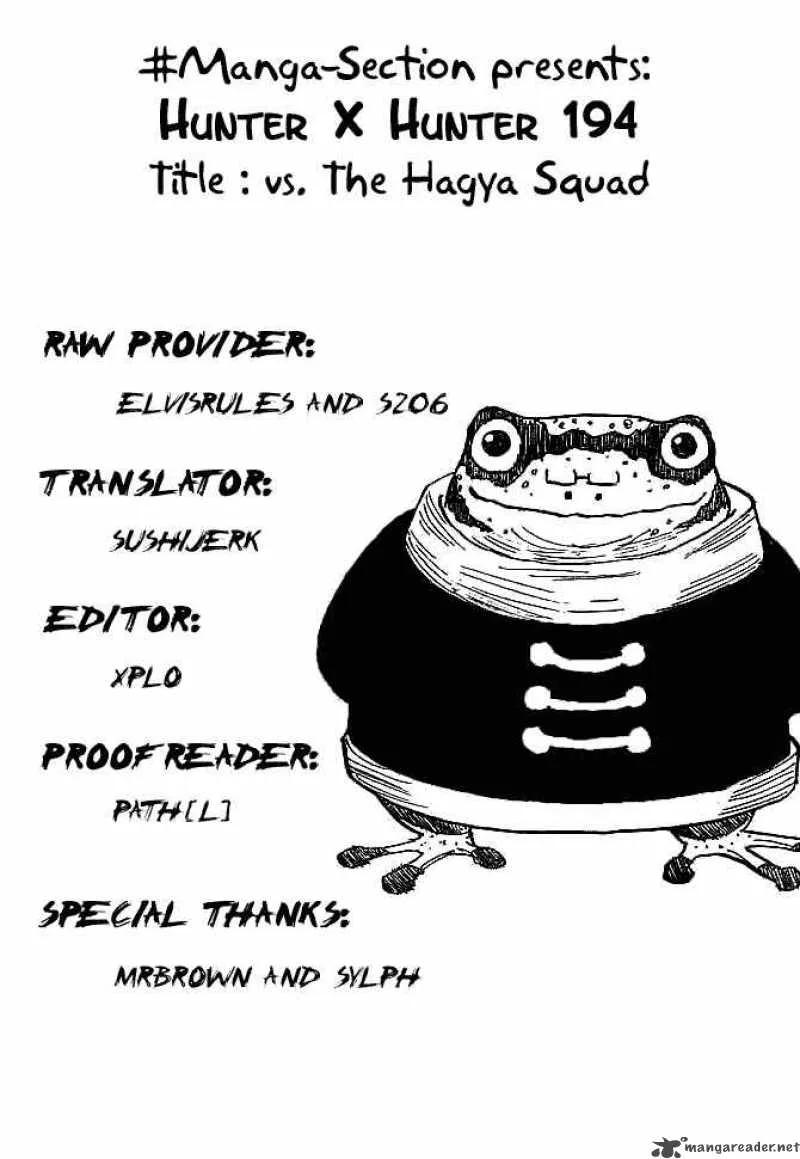 Hunter X Hunter Chapter 194 page 15