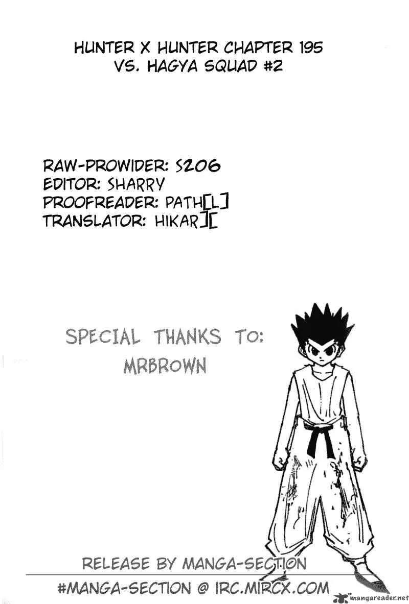 Hunter X Hunter Chapter 195 page 15