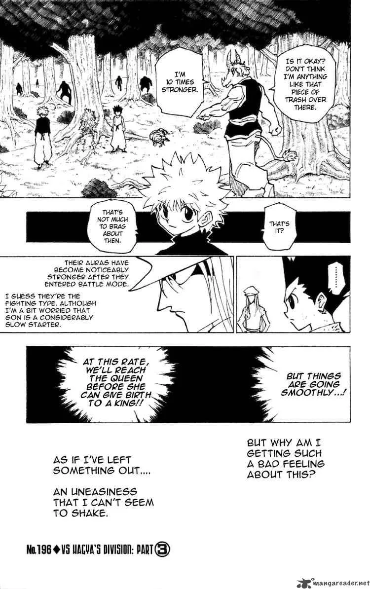 Hunter X Hunter Chapter 196 page 1