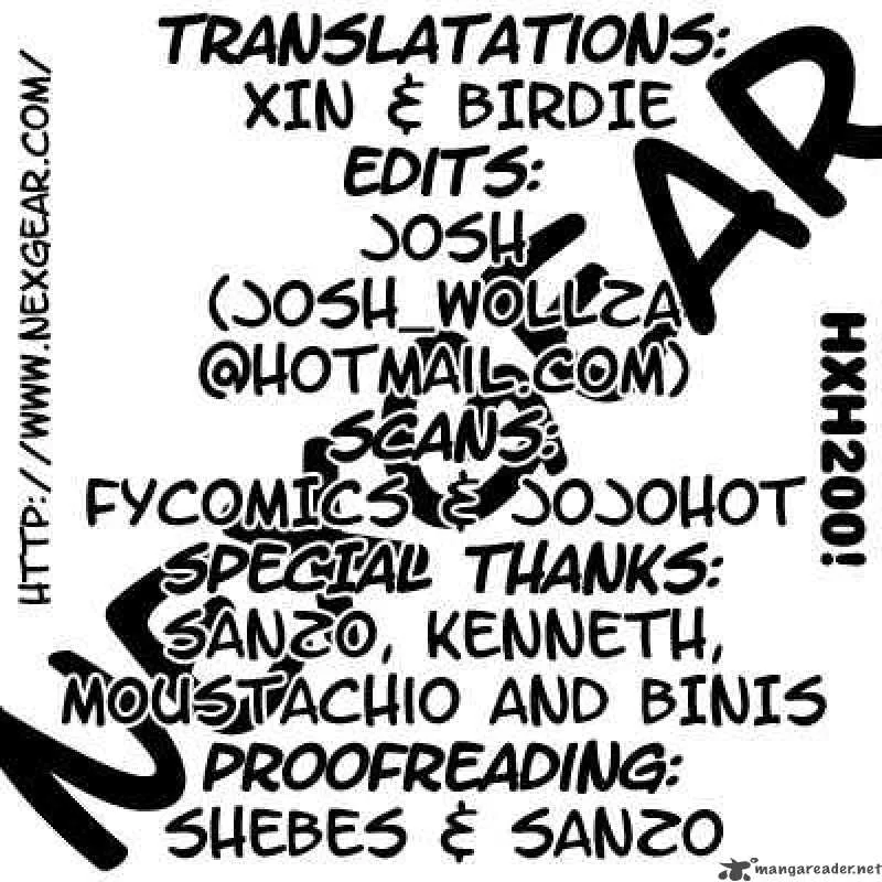 Hunter X Hunter Chapter 200 page 1