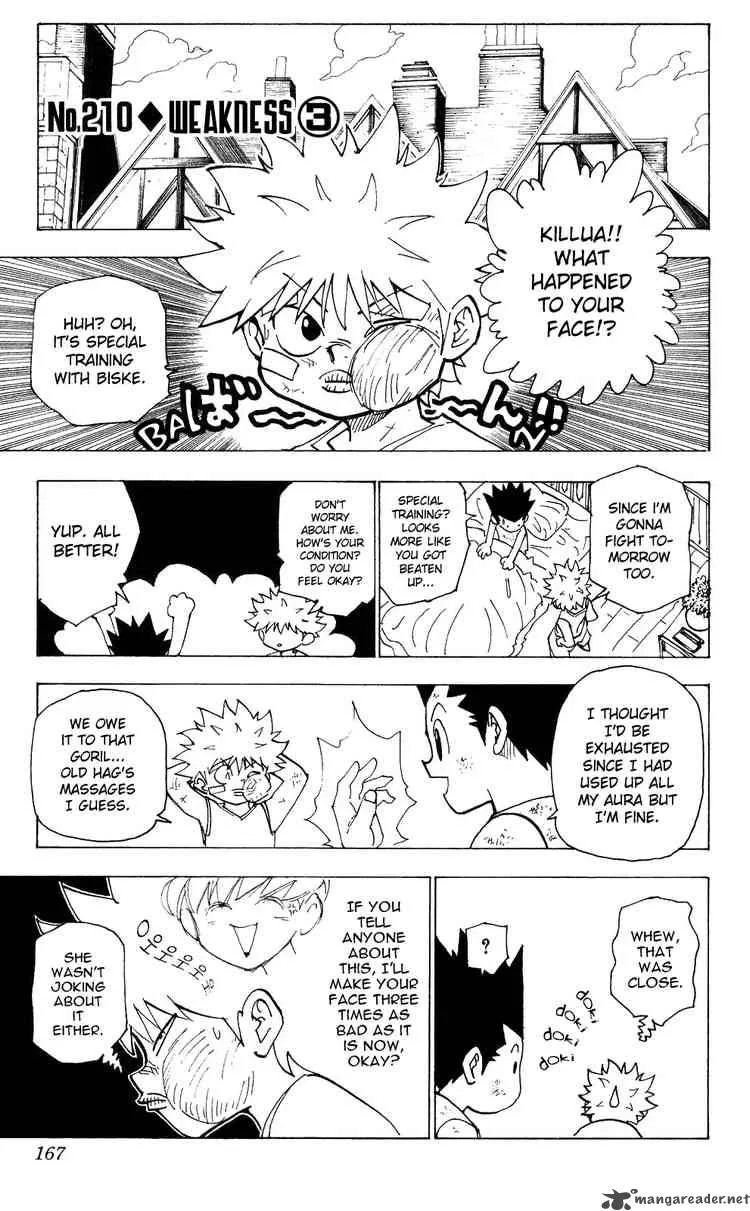 Hunter X Hunter Chapter 210 page 1
