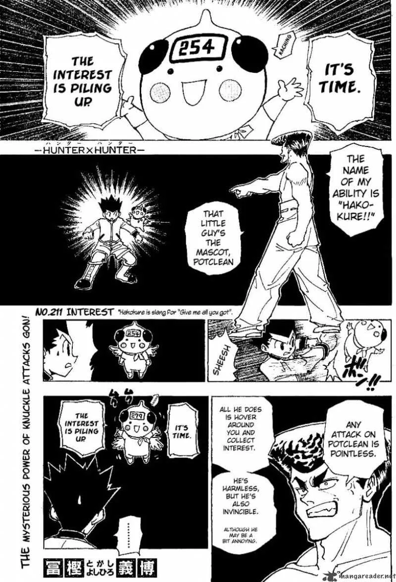 Hunter X Hunter Chapter 211 page 2