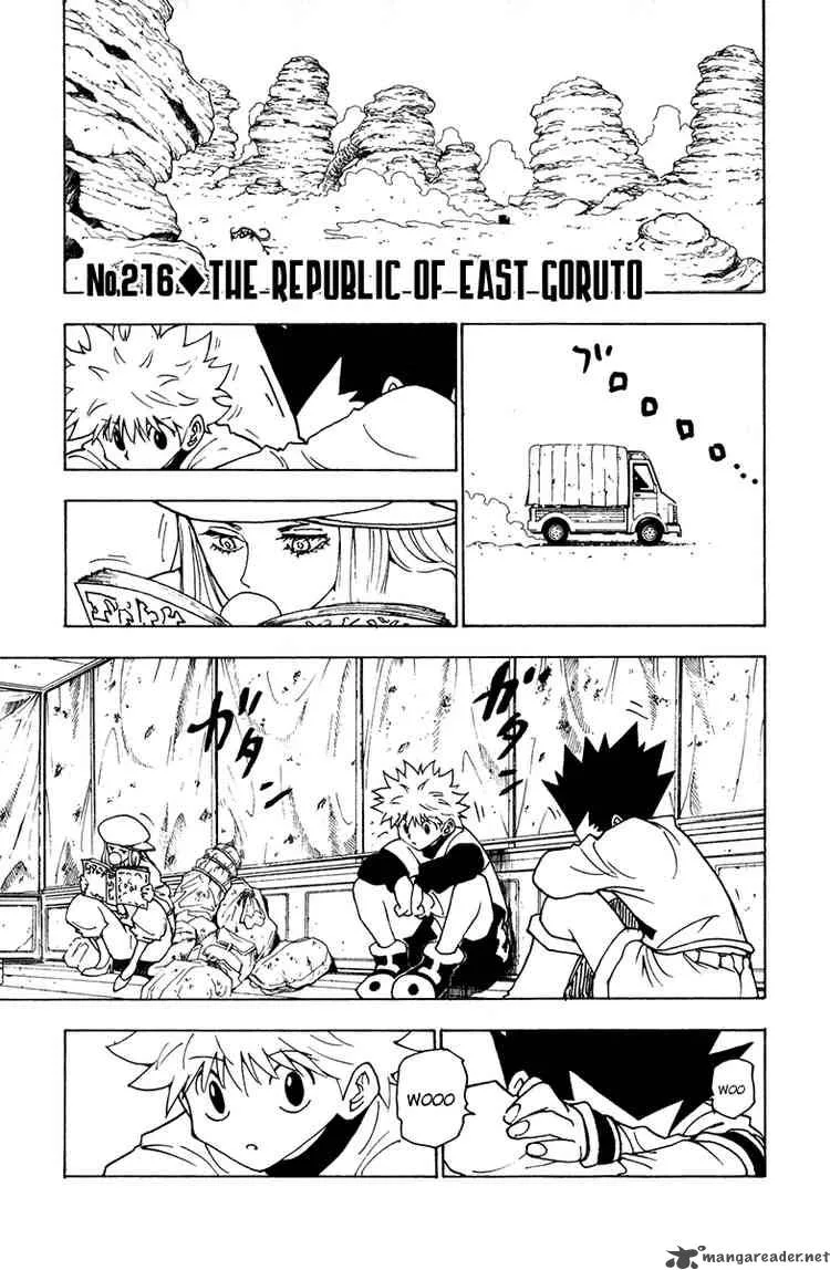 Hunter X Hunter Chapter 216 page 1