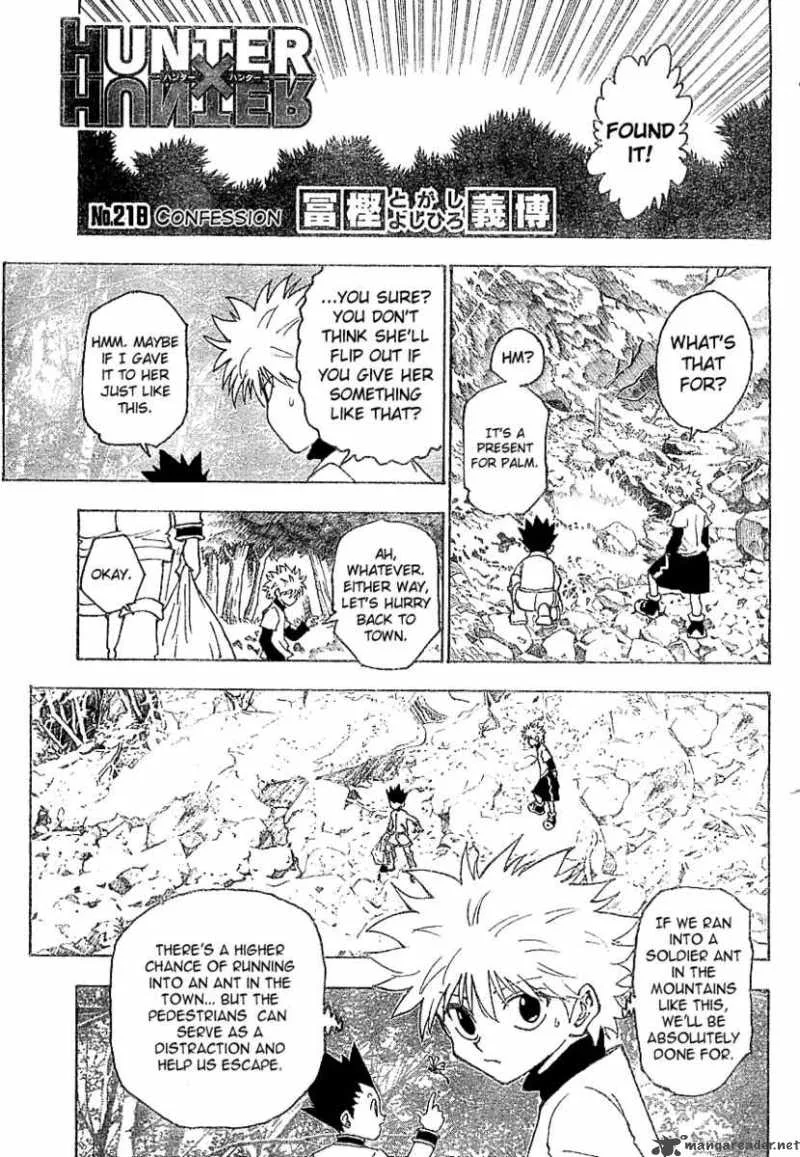 Hunter X Hunter Chapter 218 page 2