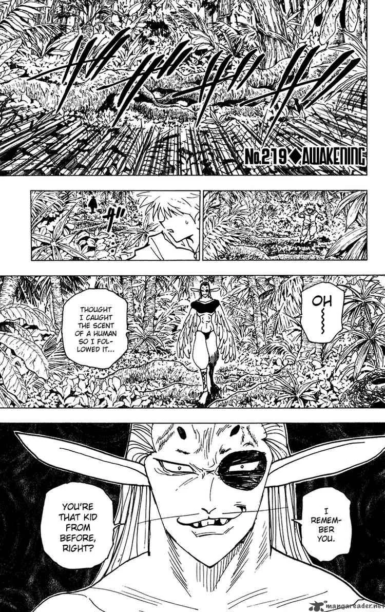 Hunter X Hunter Chapter 219 page 1