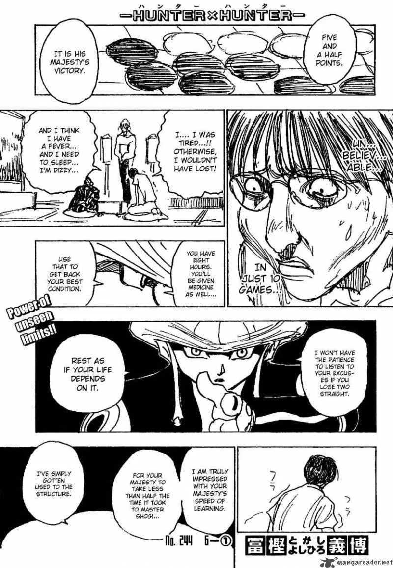 Hunter X Hunter Chapter 244 page 1