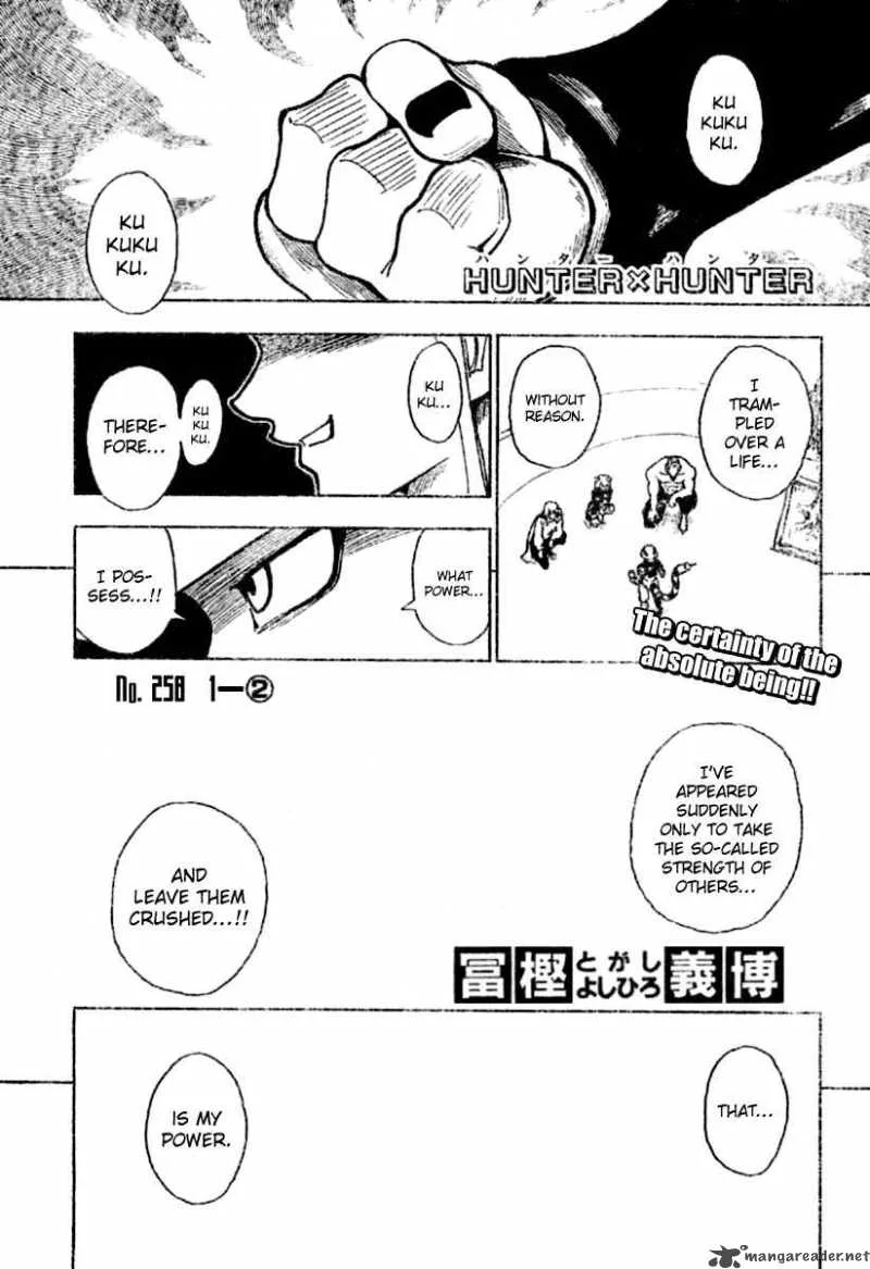 Hunter X Hunter Chapter 258 page 1