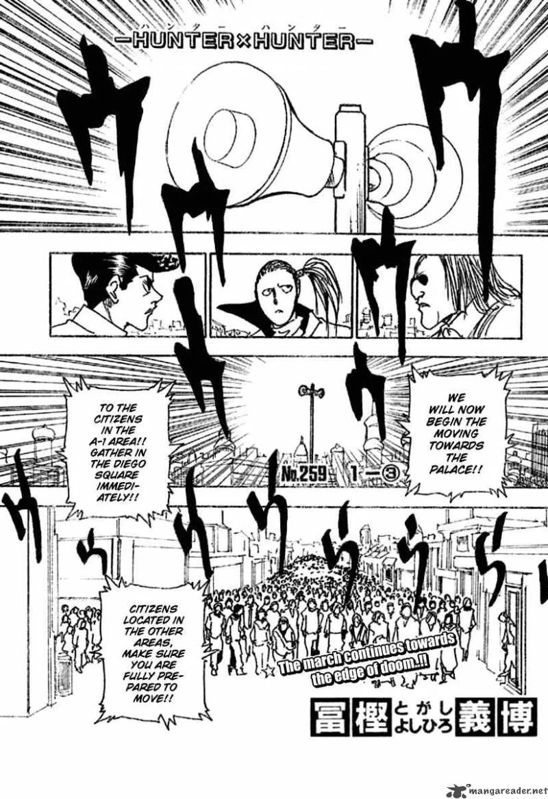 Hunter X Hunter Chapter 259 page 1