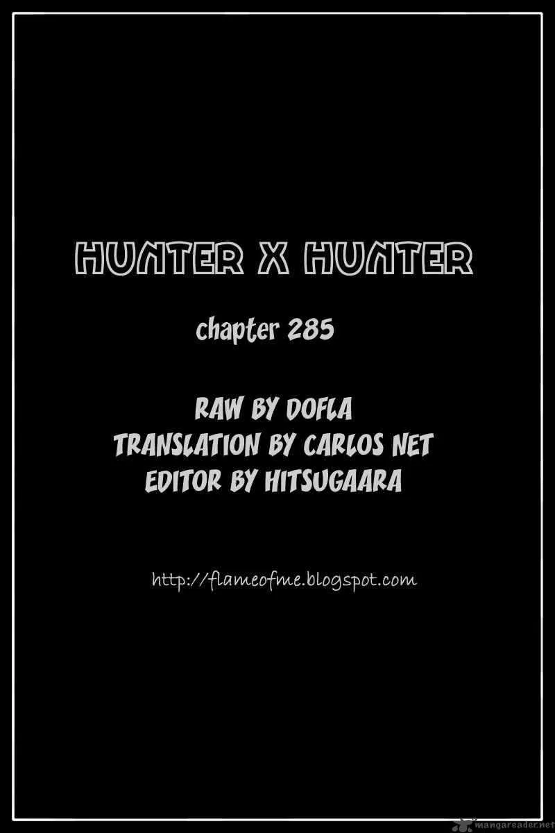 Hunter X Hunter Chapter 285 page 16