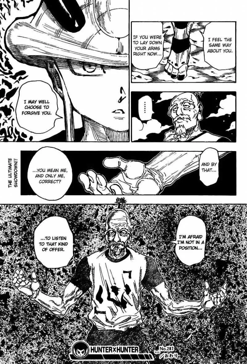 Hunter X Hunter Chapter 287 page 17