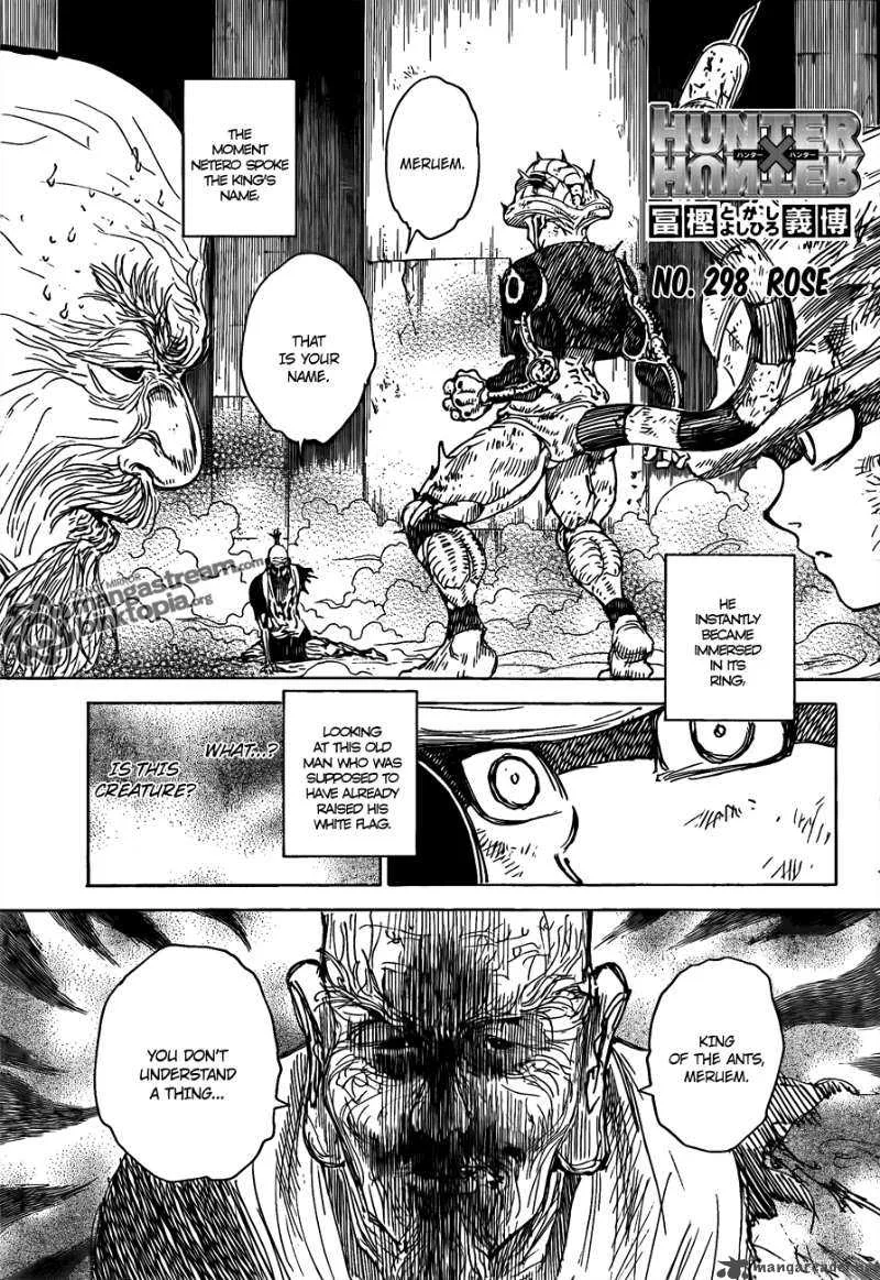 Hunter X Hunter Chapter 298 page 1