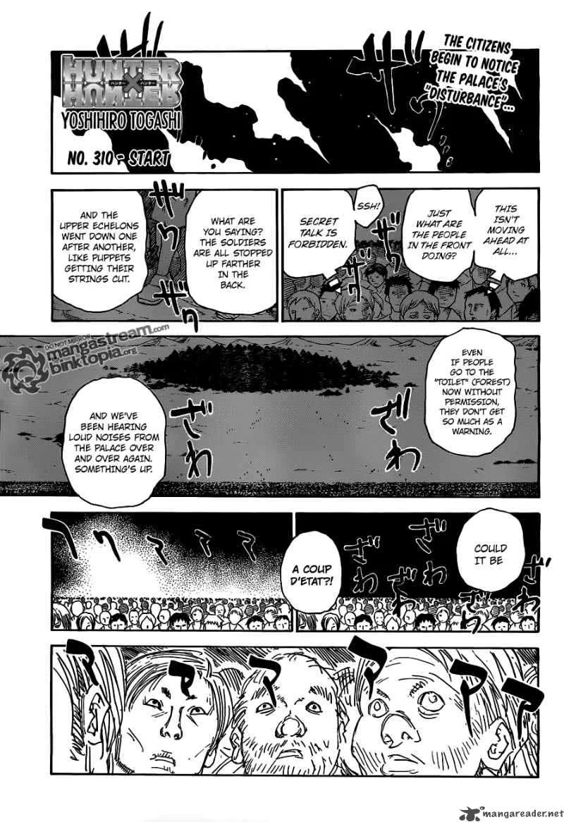 Hunter X Hunter Chapter 310 page 1