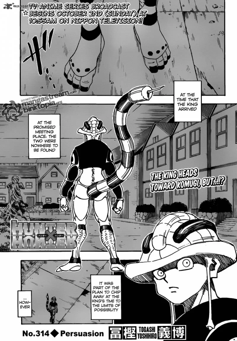 Hunter X Hunter Chapter 314 page 1