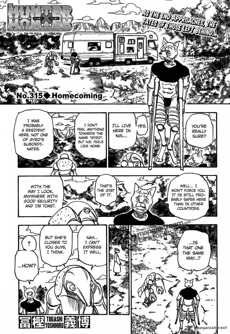 Hunter X Hunter Chapter 315 page 1
