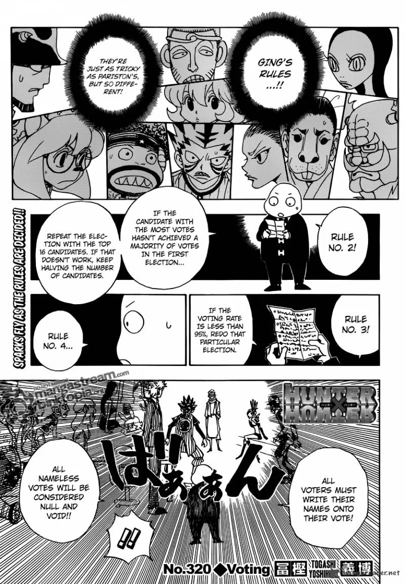 Hunter X Hunter Chapter 320 page 1