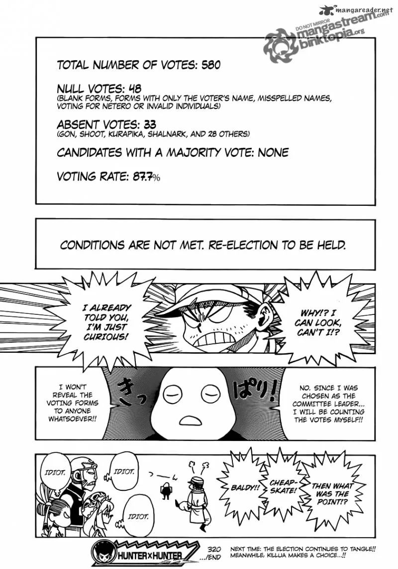 Hunter X Hunter Chapter 320 page 16