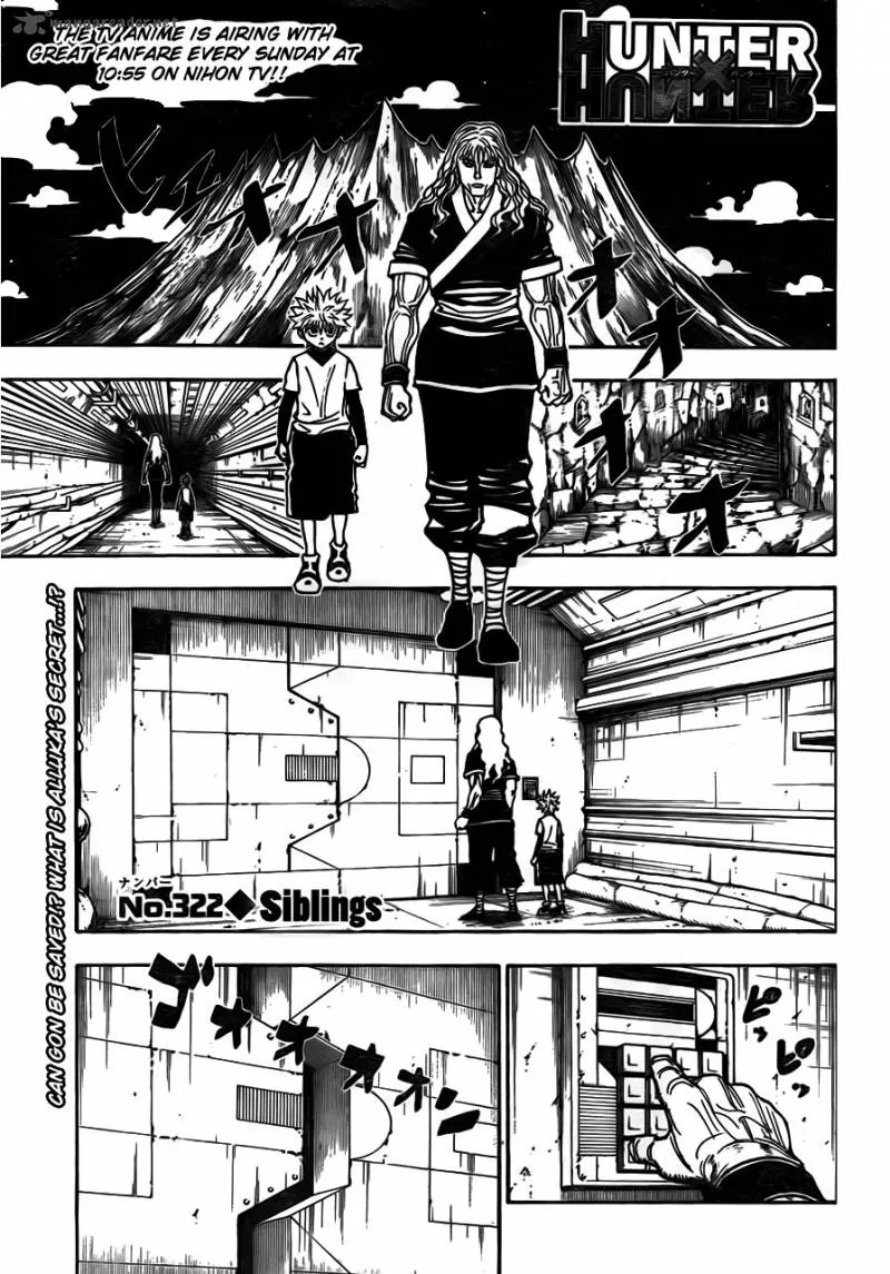 Hunter X Hunter Chapter 322 page 1