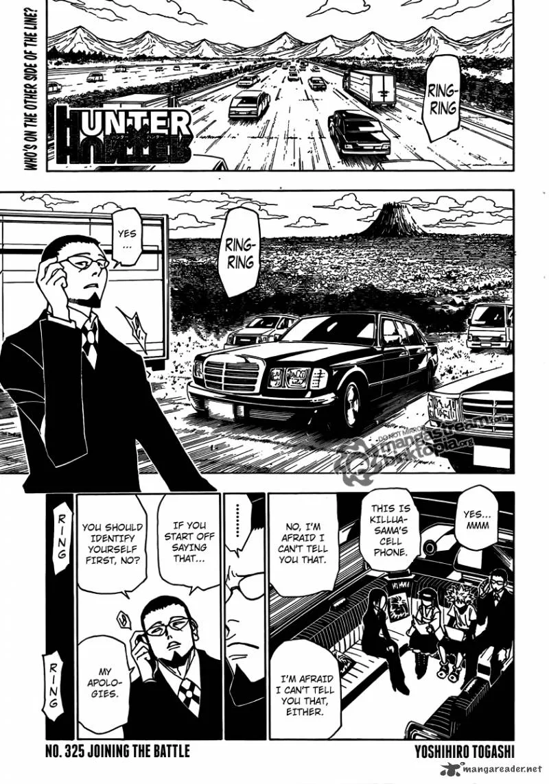 Hunter X Hunter Chapter 325 page 1