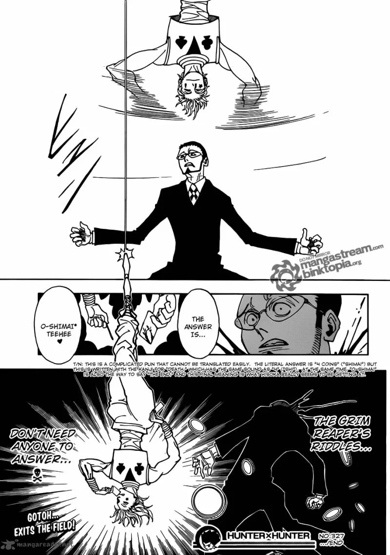 Hunter X Hunter Chapter 327 page 19