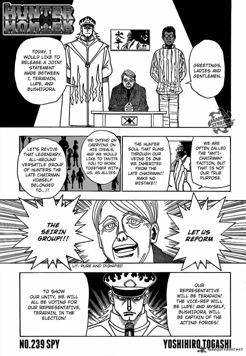 Hunter X Hunter Chapter 329 page 1