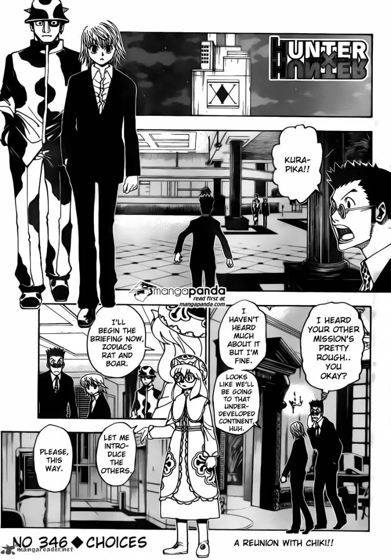 Hunter X Hunter Chapter 346 page 1