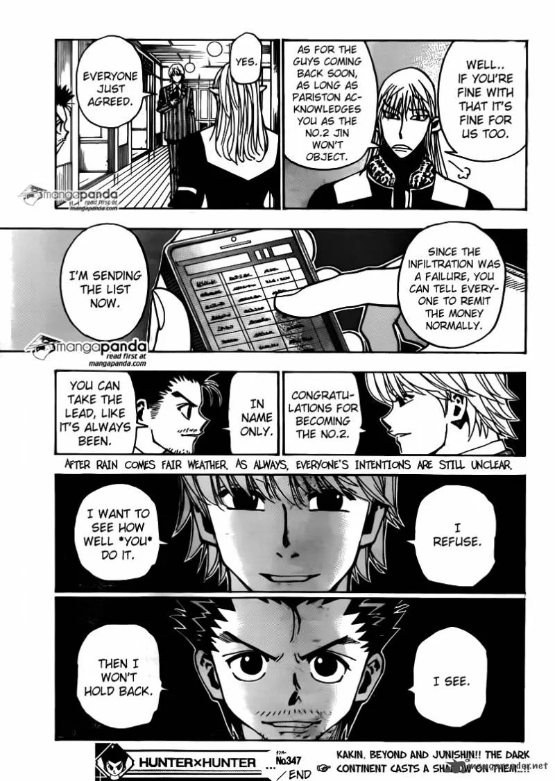Hunter X Hunter Chapter 347 page 19