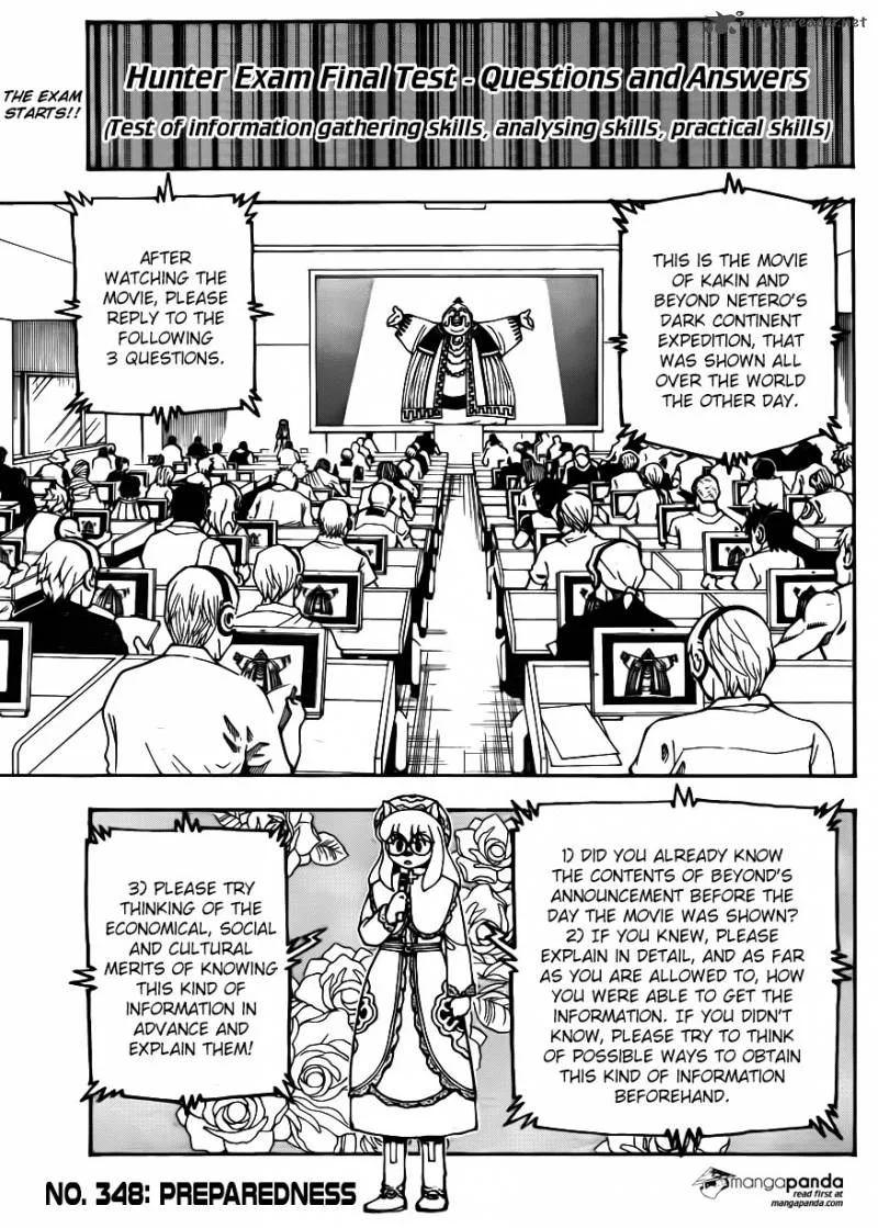 Hunter X Hunter Chapter 348 page 1