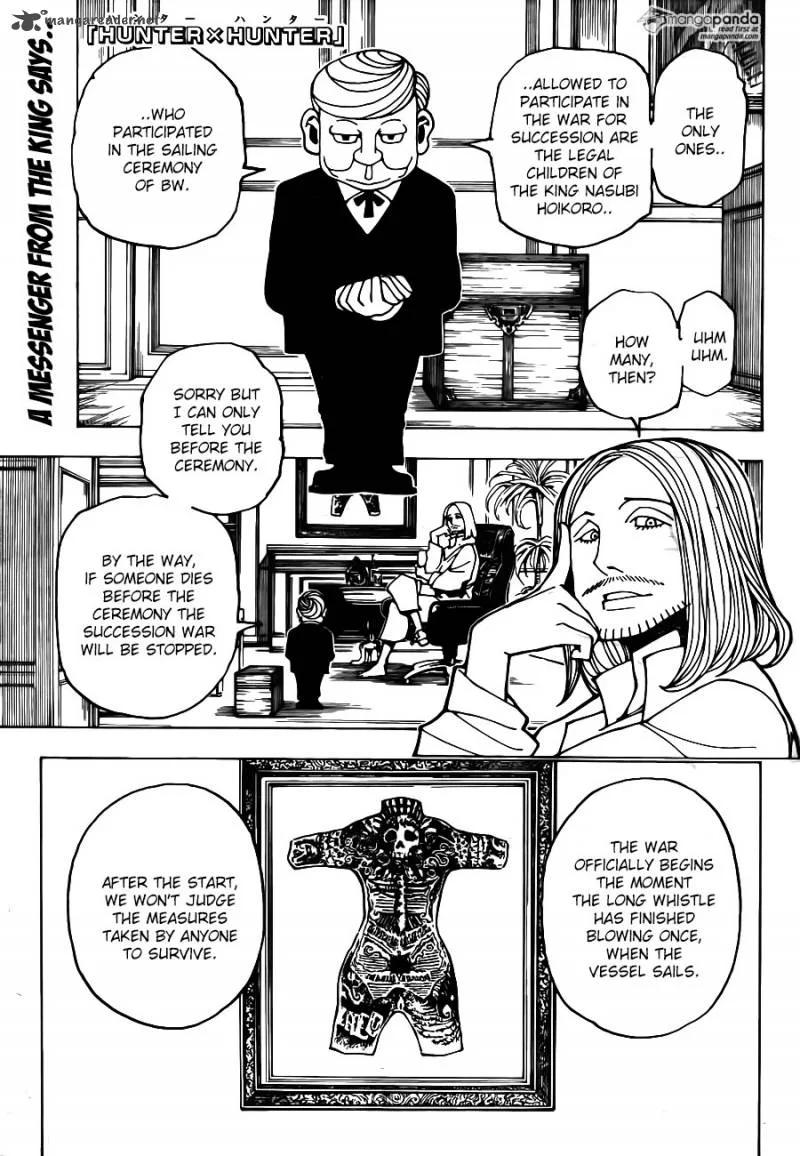 Hunter X Hunter Chapter 349 page 1