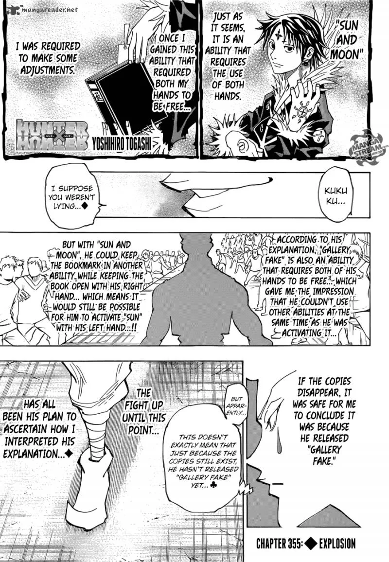 Hunter X Hunter Chapter 355 page 1