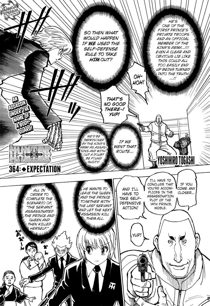 Hunter X Hunter Chapter 364 page 1