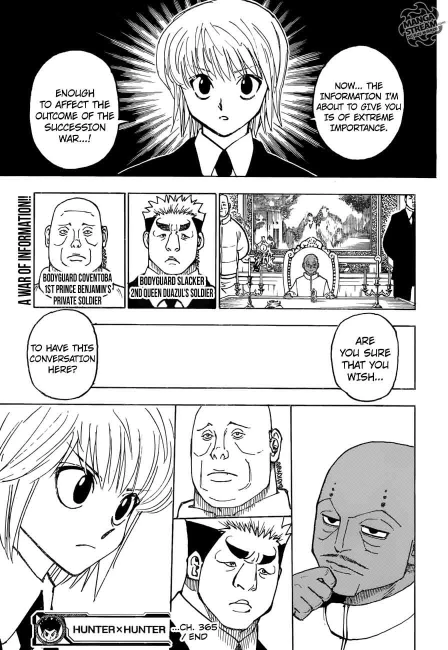 Hunter X Hunter Chapter 365 page 19