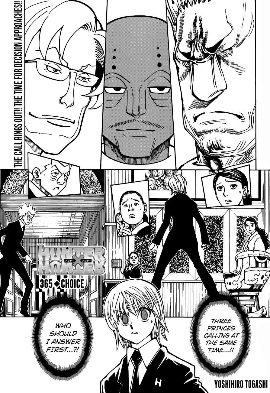 Hunter X Hunter Chapter 365 page 1