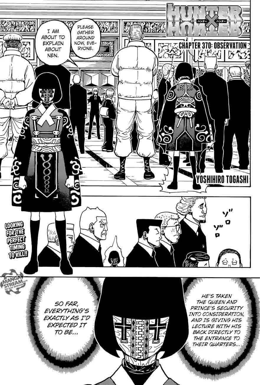 Hunter X Hunter Chapter 370 page 1