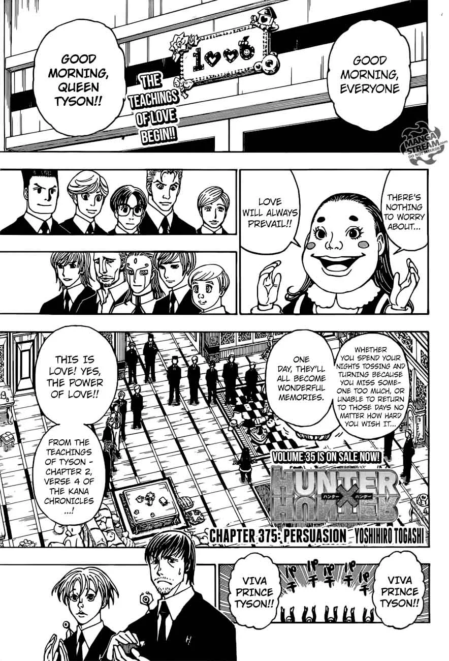 Hunter X Hunter Chapter 375 page 1