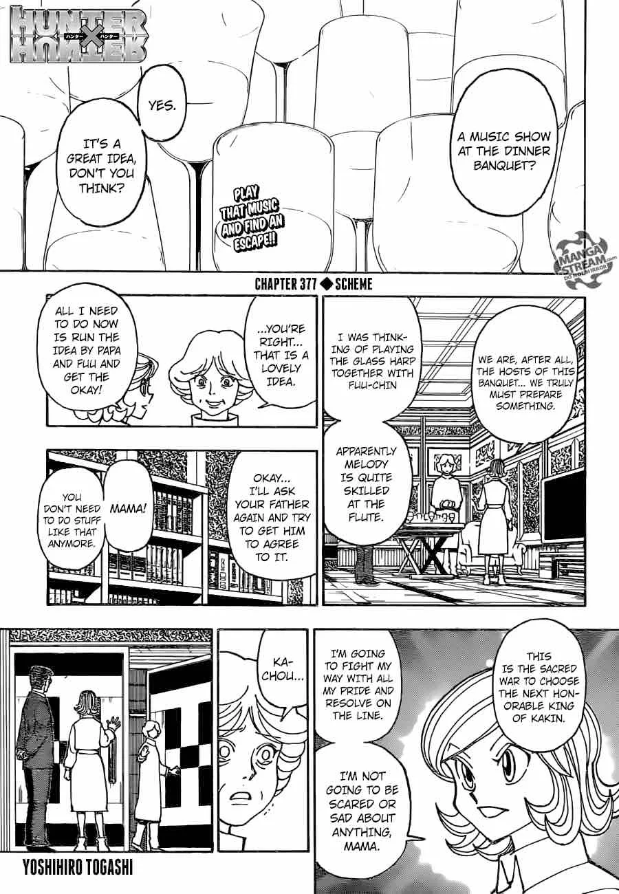Hunter X Hunter Chapter 377 page 1