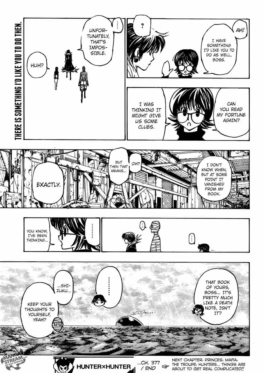 Hunter X Hunter Chapter 377 page 17