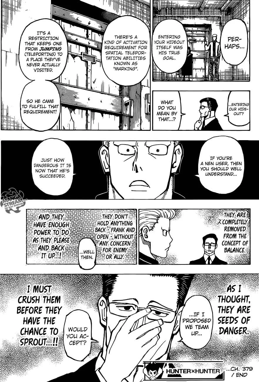 Hunter X Hunter Chapter 379 page 19