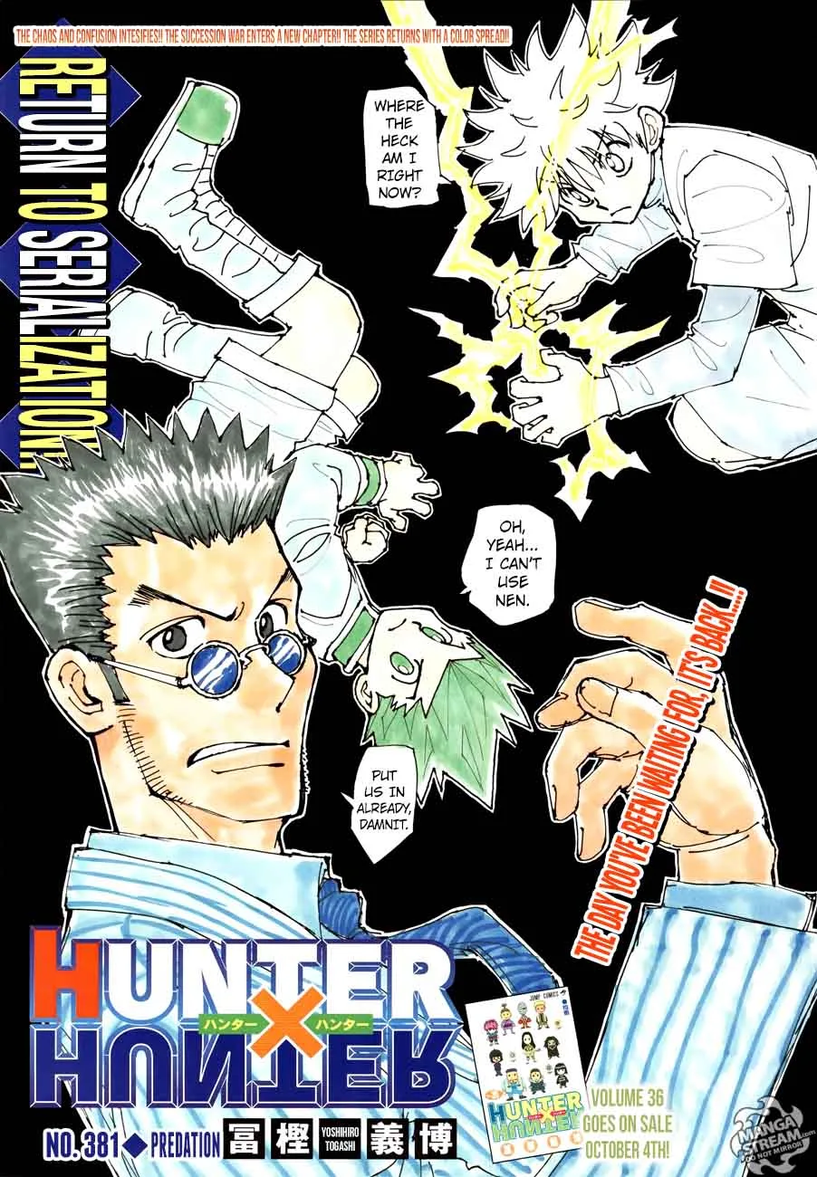 Hunter X Hunter Chapter 381 page 1