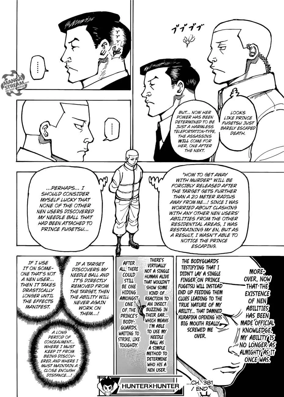 Hunter X Hunter Chapter 381 page 18