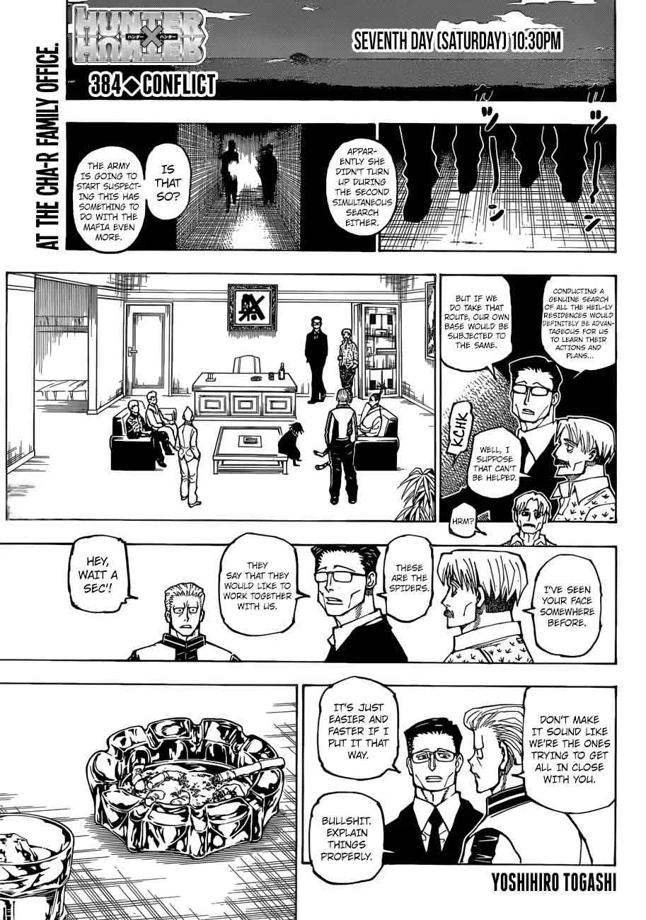 Hunter X Hunter Chapter 384 page 1