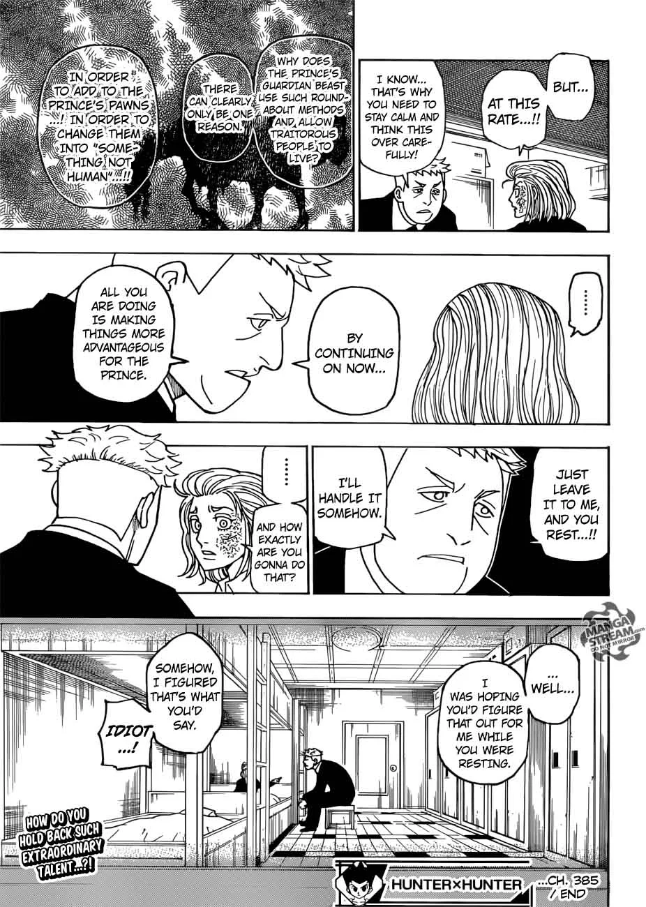 Hunter X Hunter Chapter 385 page 19