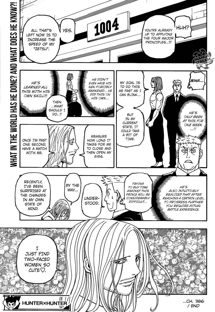 Hunter X Hunter Chapter 386 page 19