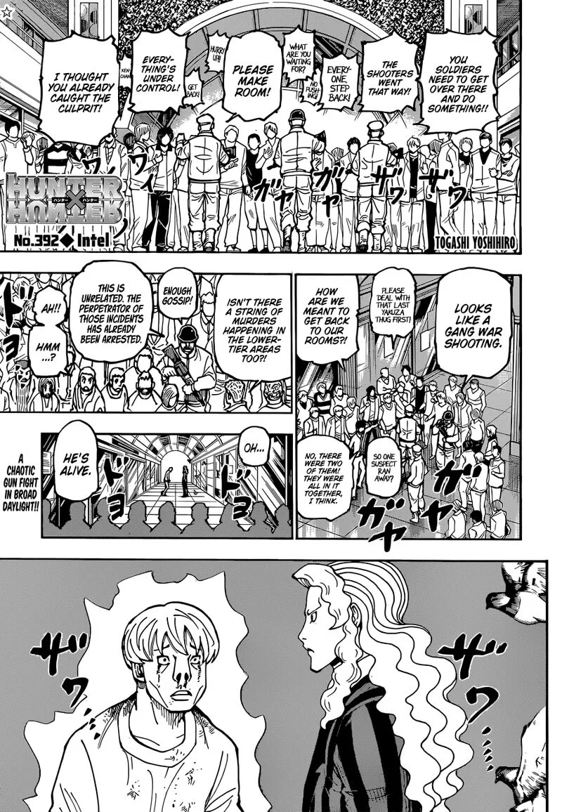 Hunter X Hunter Chapter 392 page 1