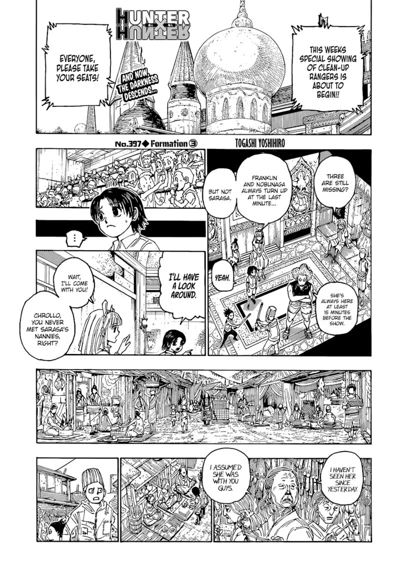 Hunter X Hunter Chapter 397 page 1