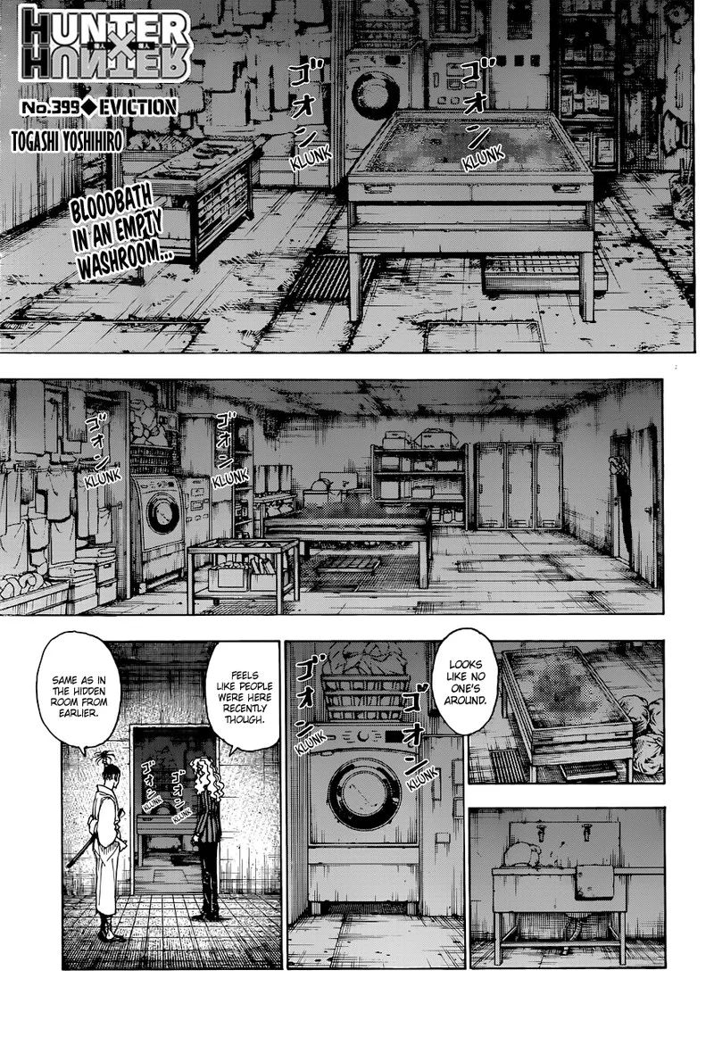 Hunter X Hunter Chapter 399 page 1
