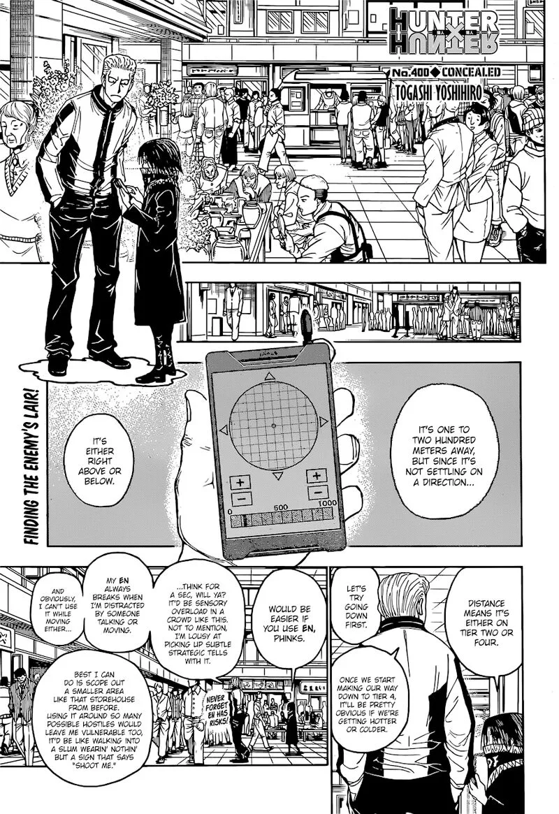 Hunter X Hunter Chapter 400 page 1