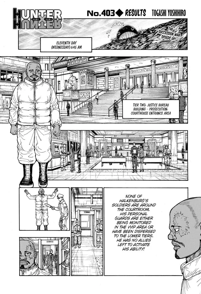 Hunter X Hunter Chapter 403 page 1