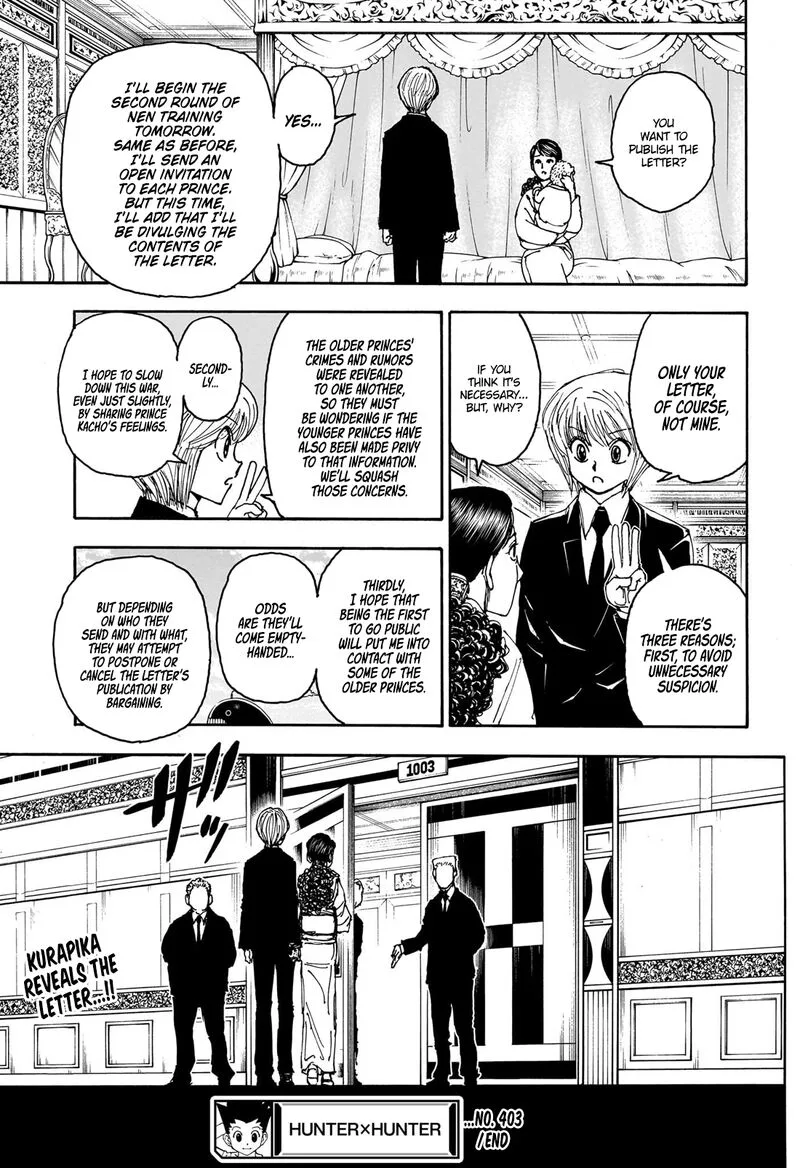 Hunter X Hunter Chapter 403 page 20