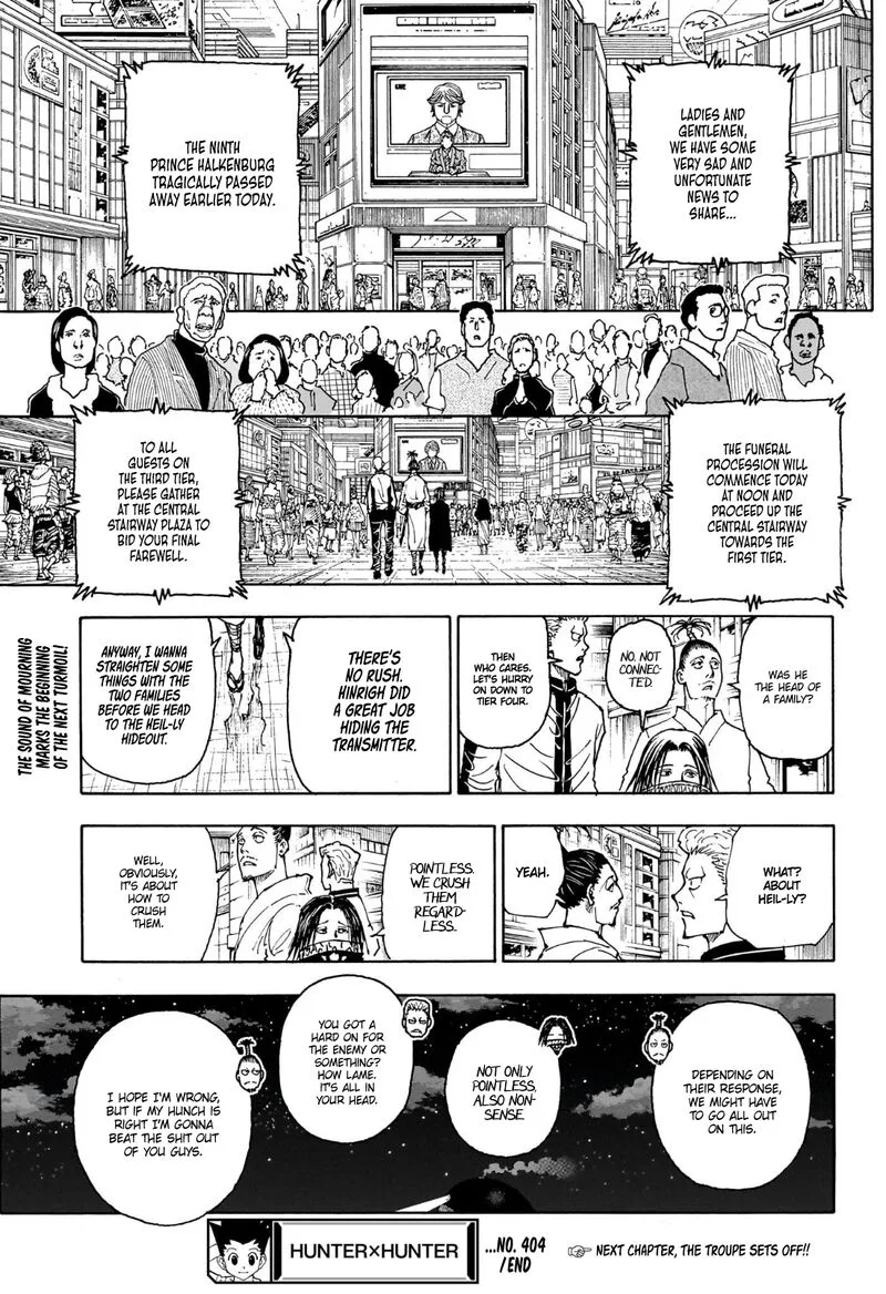 Hunter X Hunter Chapter 404 page 20